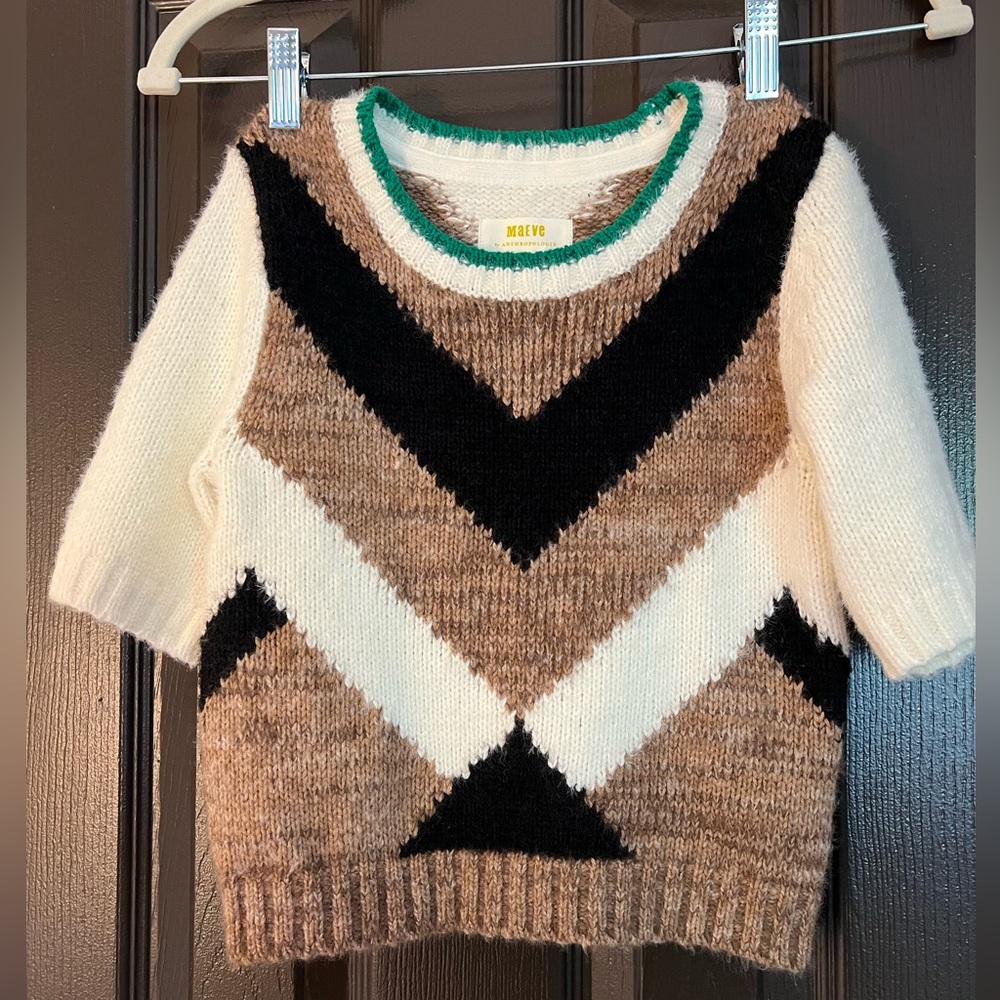 Maeve by Anthropologie Sweater Short Sleeve Top